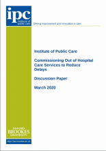 Commissioning Out of Hospital Care Services to Reduce Delays: Discussion Paper
